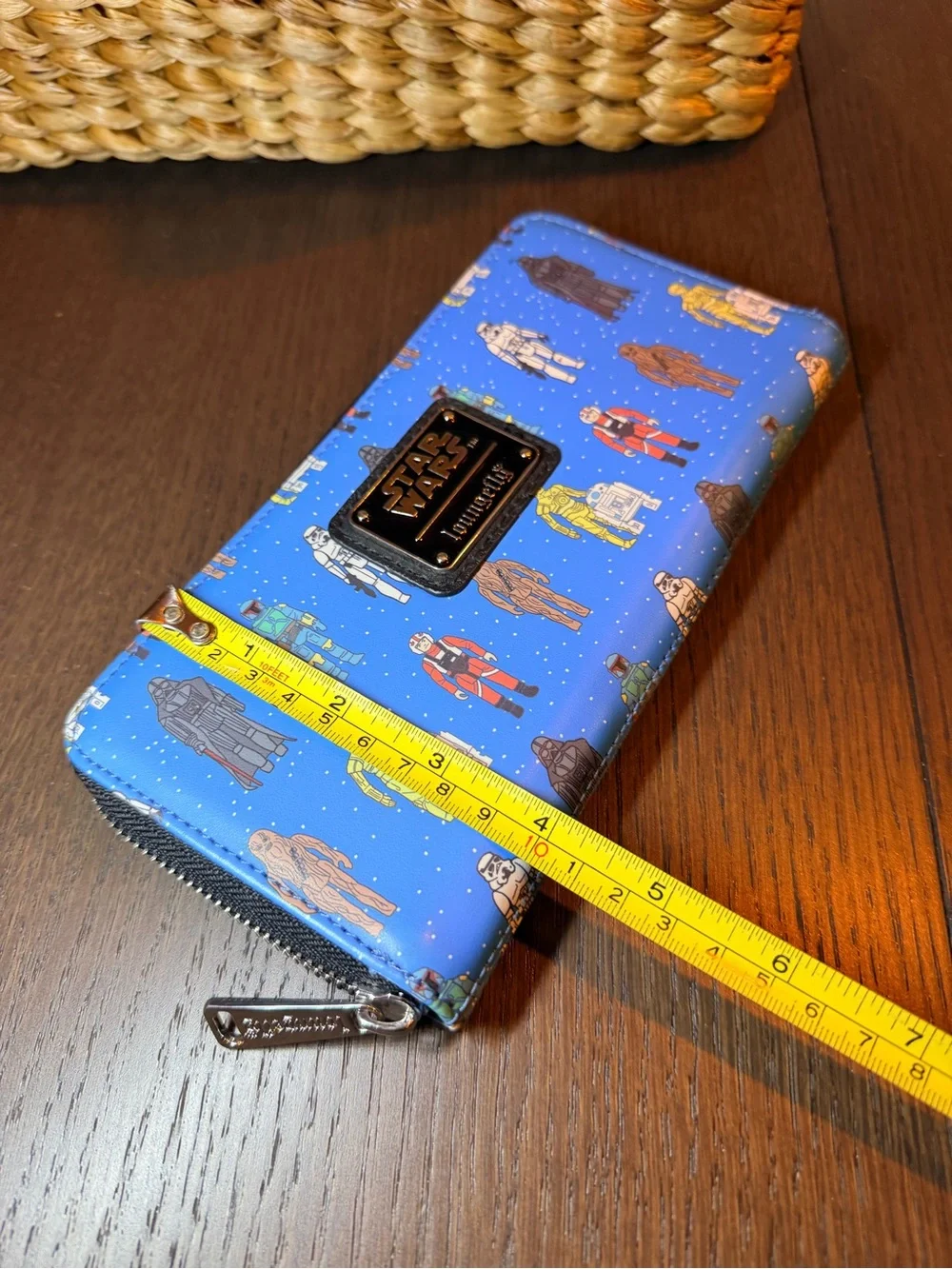 Loungefly Blue Star Wars All Around Zip Character Print Wallet
